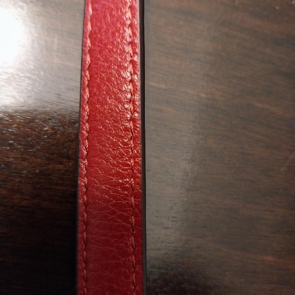 Coach Red Leather Replacement Strap - image 3